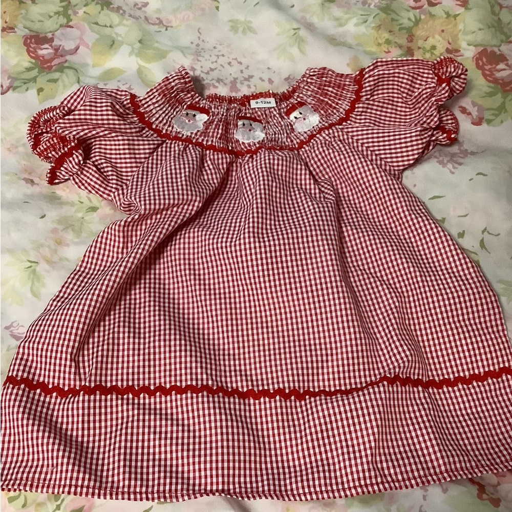 Red Gingham Christmas  Dress